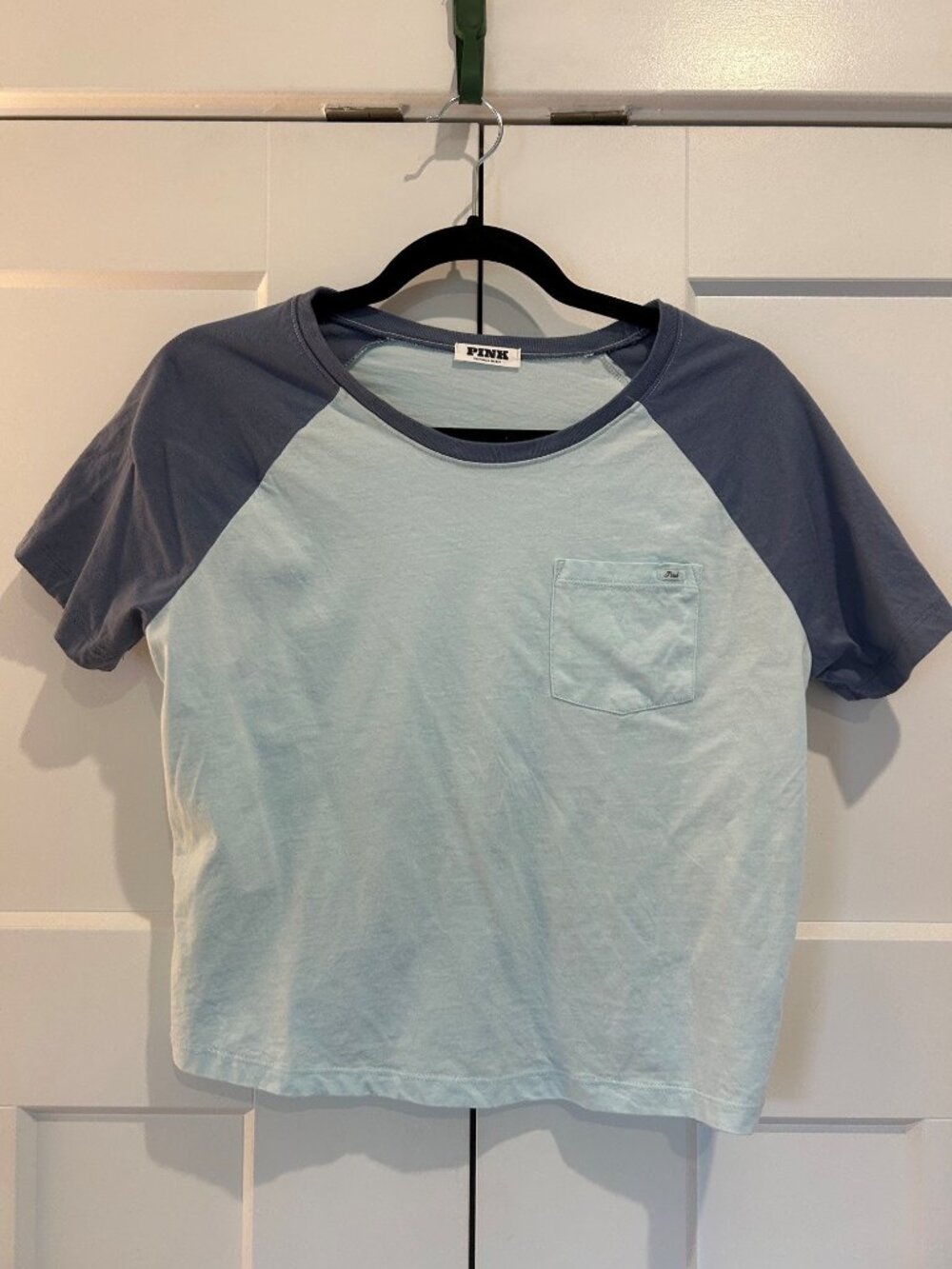 PINK Baseball Style T Shirt